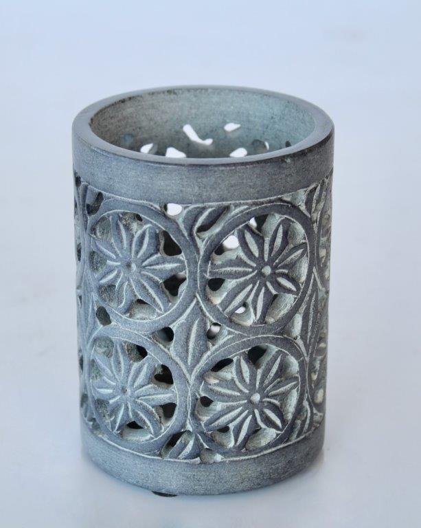 Grey Soap Stone Tumbler